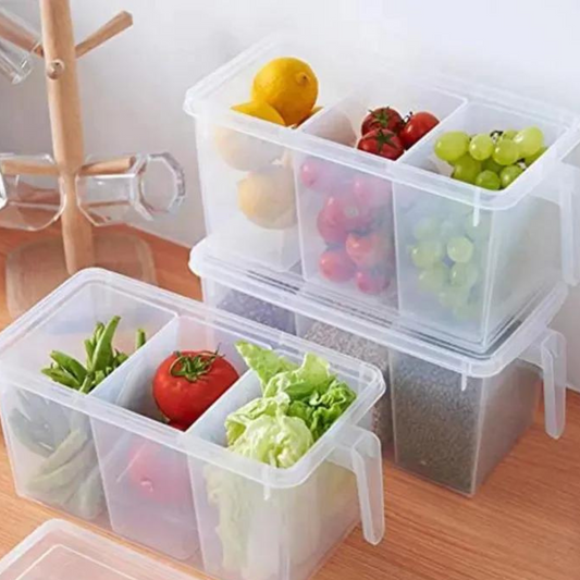 Rectangular Multifunctional Food Storage Container With Handle And Cover